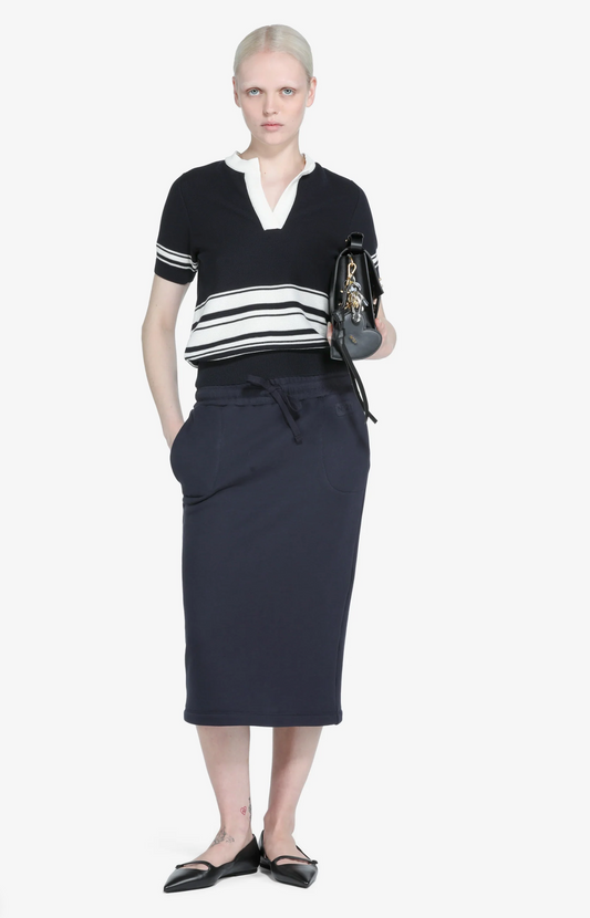 N°21 Navy Beige Knit Top