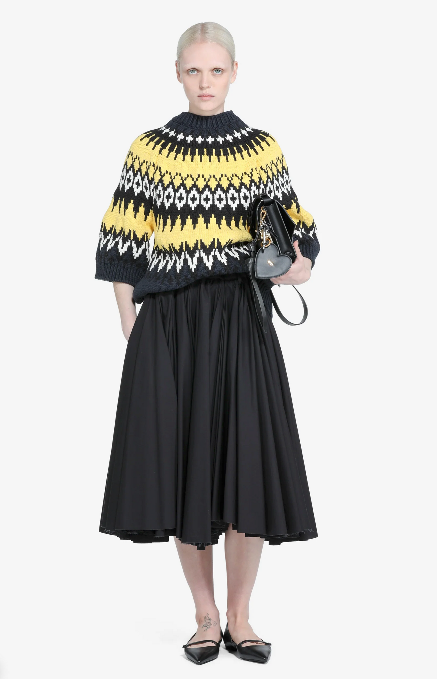 N°21 Yellow Pattern Knit Sweater