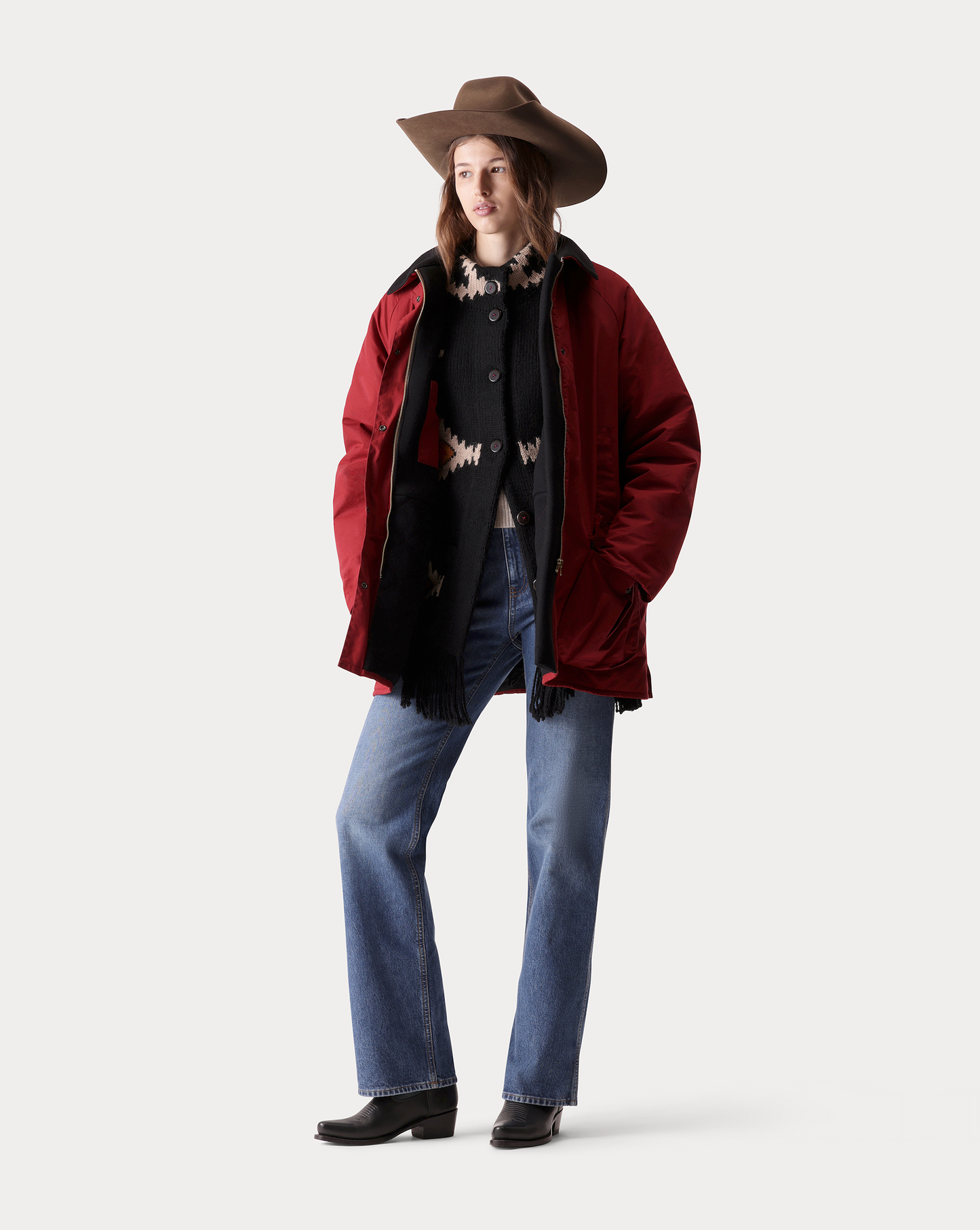 Fortela Floriane Red Field Jacket