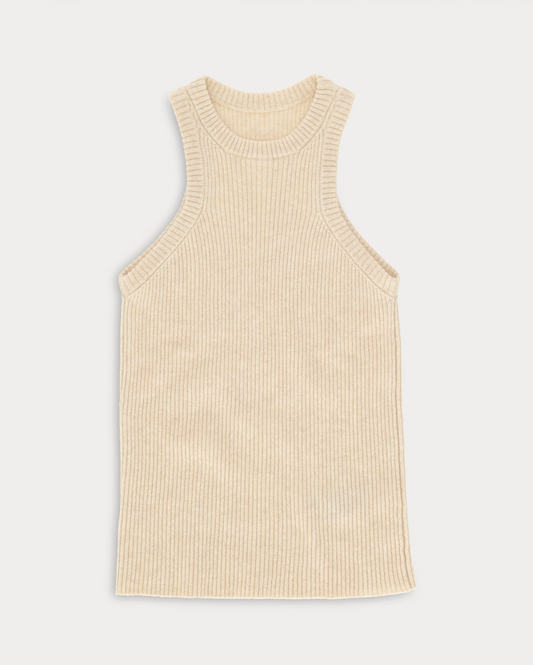 Fortela Bertille Cashmere Cream Tank Top