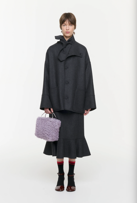 Plan C Wool Jacket Charcoal