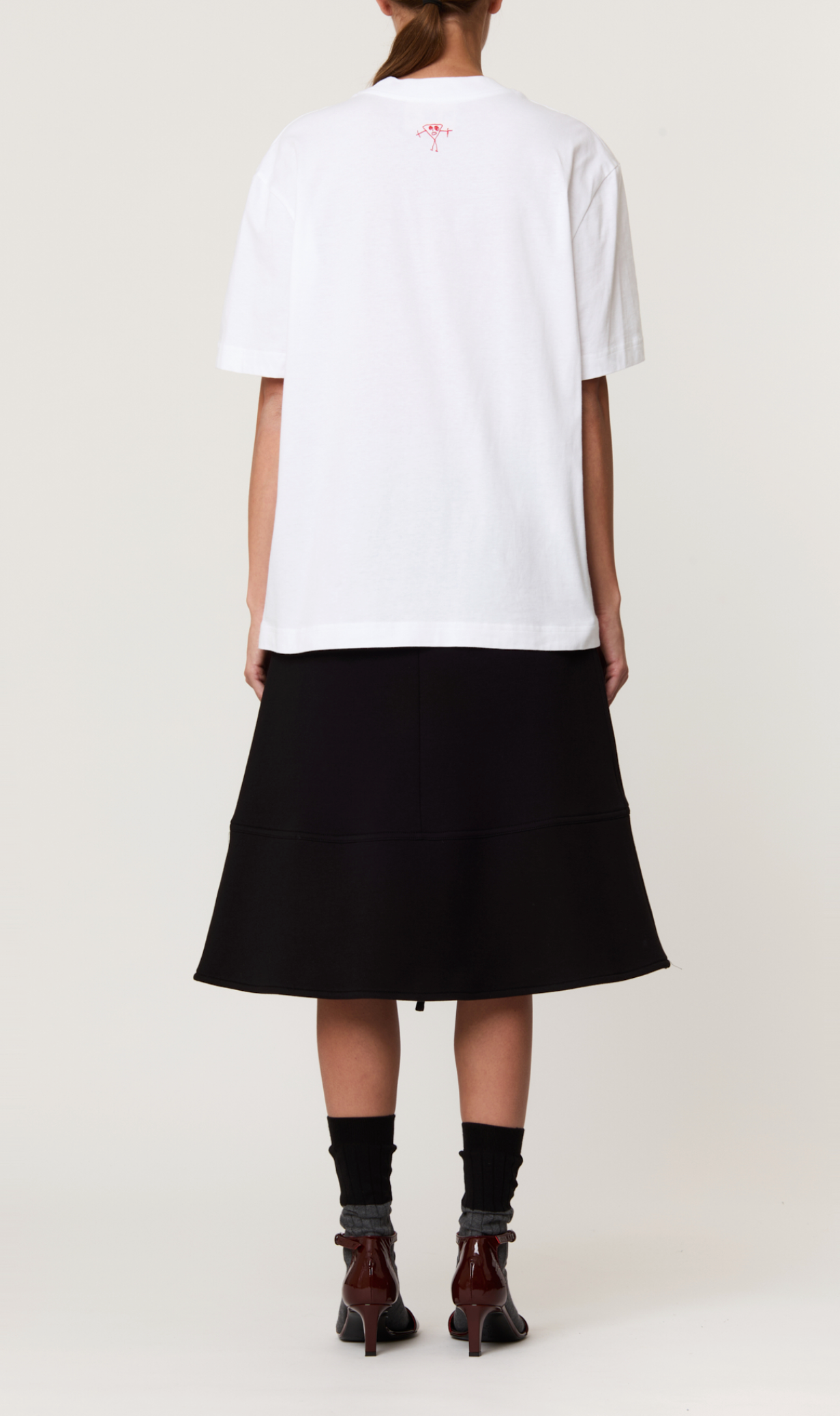 PLAN C White Floral T-Shirt