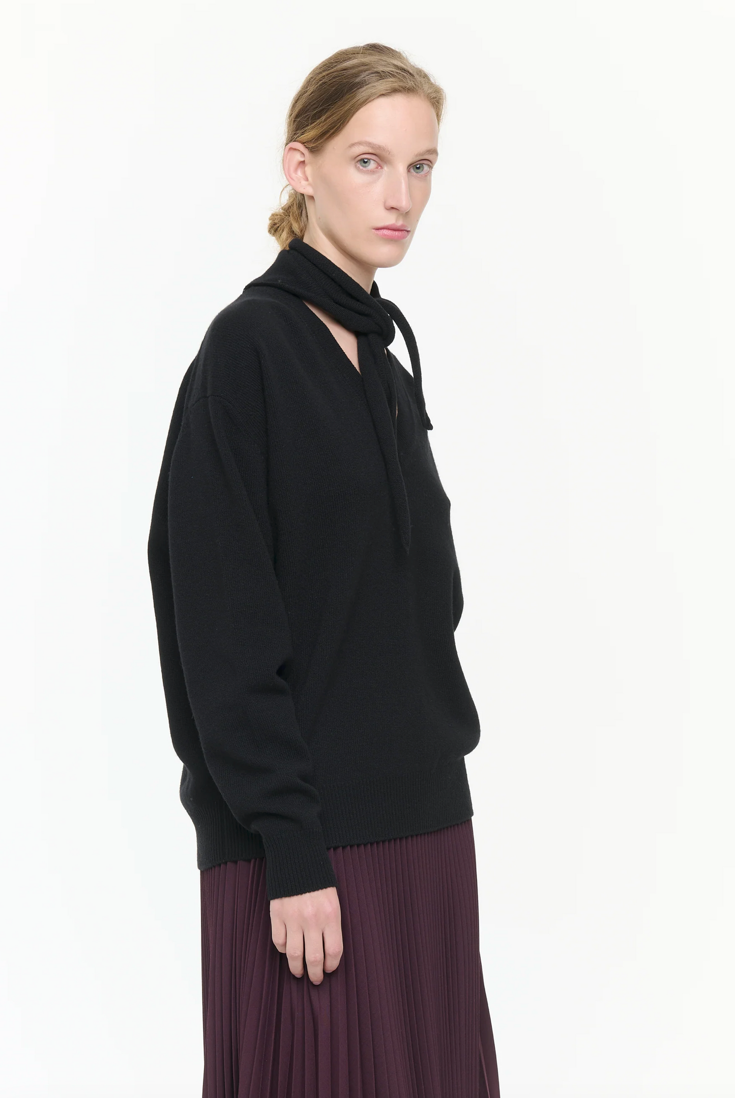 Plan C Foulard Sweater Black