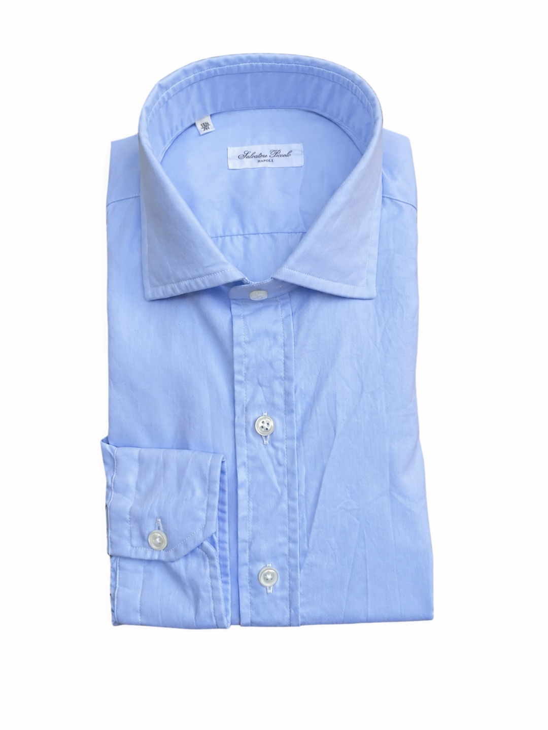 Salvatore Piccolo Blue Twill Shirt