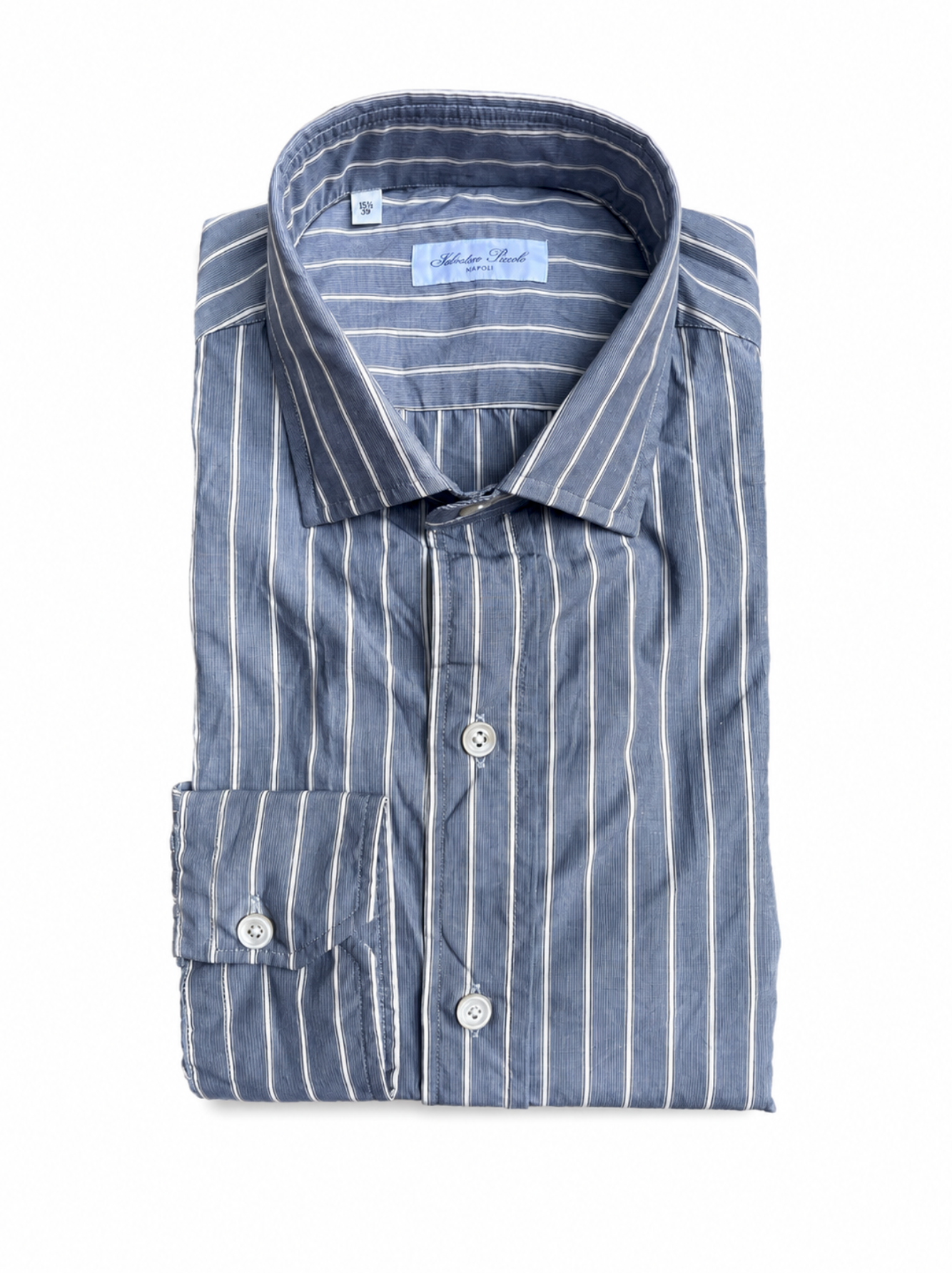 Salvatore Piccolo Striped Poplin Shirt