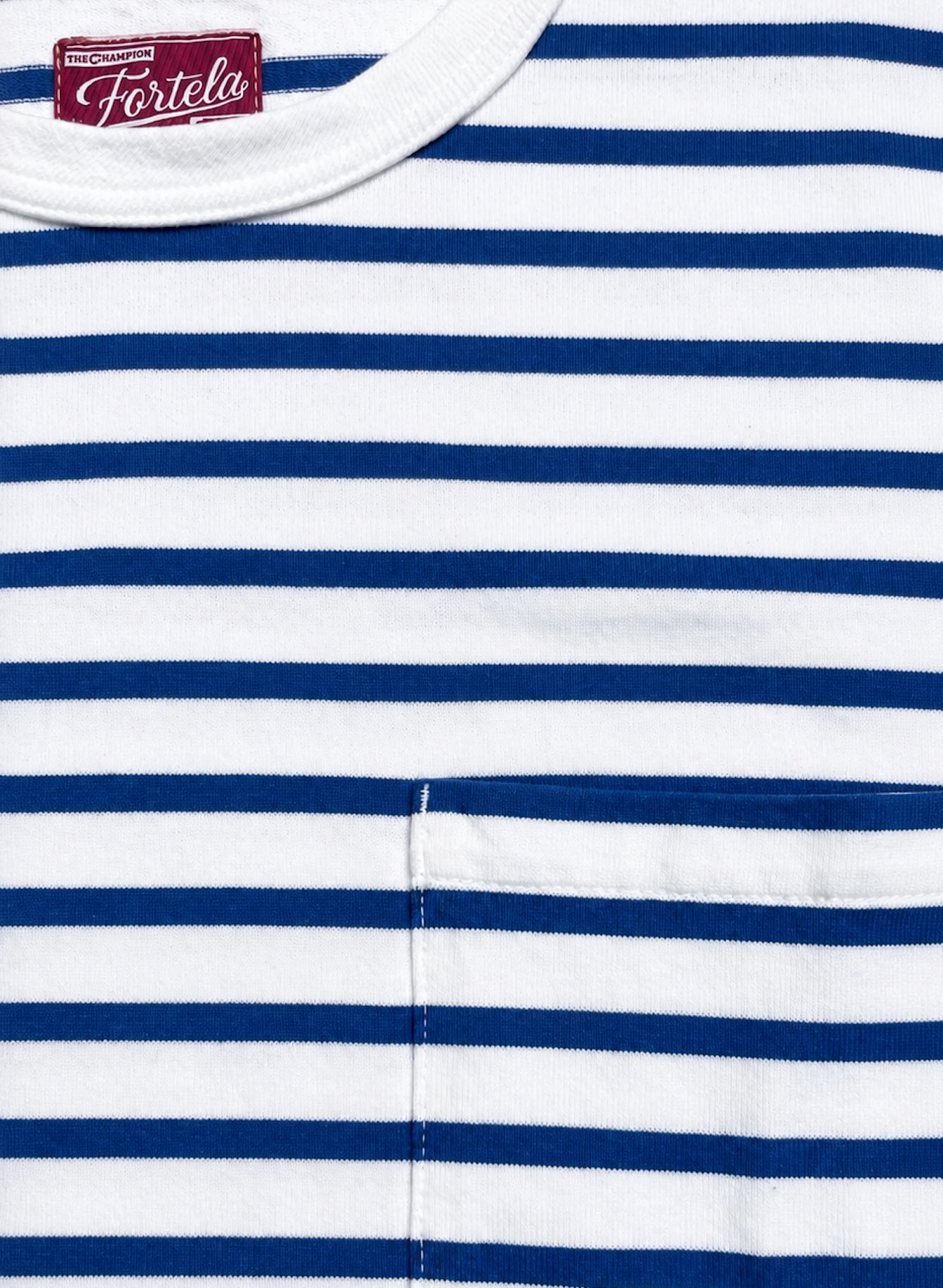 Fortela Breton Striped T-Shirt Blue/White