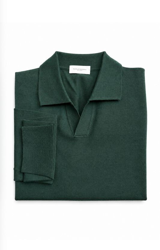 Paolo Pecora Polo Sweater Green