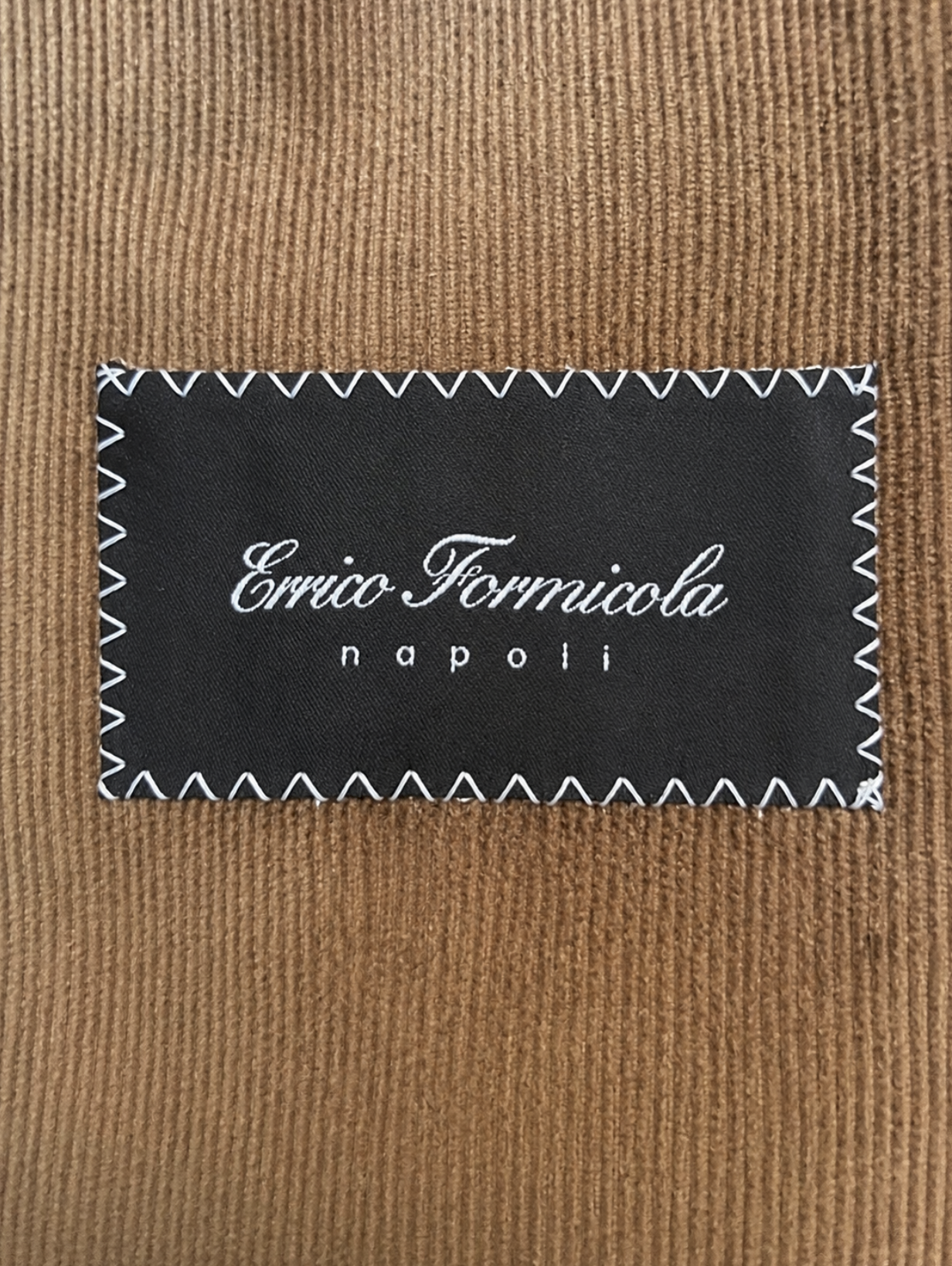 Errico Formicola Andrea Baby Cord Jacket Camel