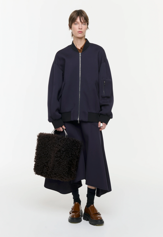 Plan C Bomber Jacket Navy