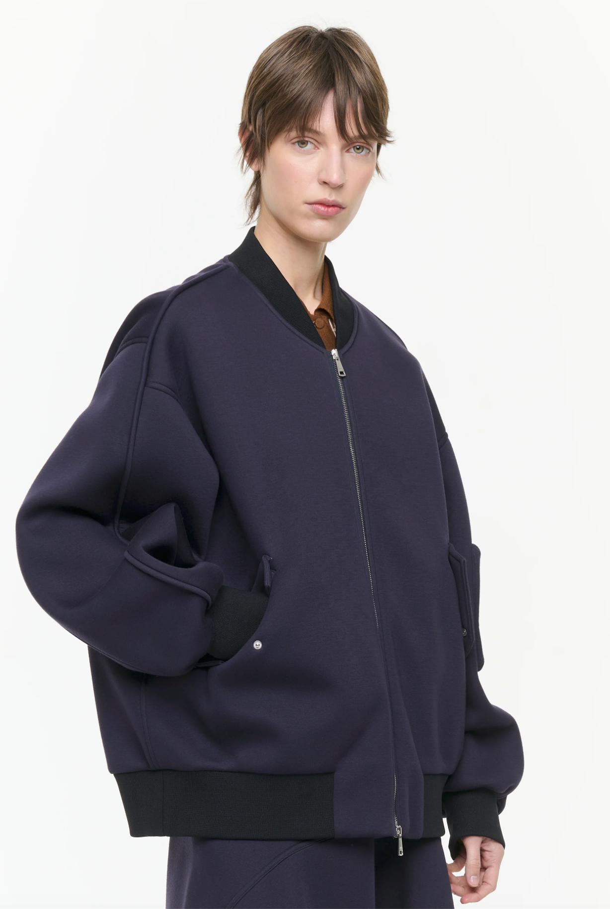 Plan C Bomber Jacket Navy
