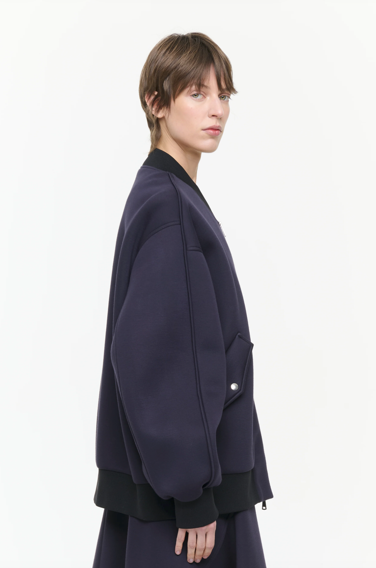 Plan C Bomber Jacket Navy