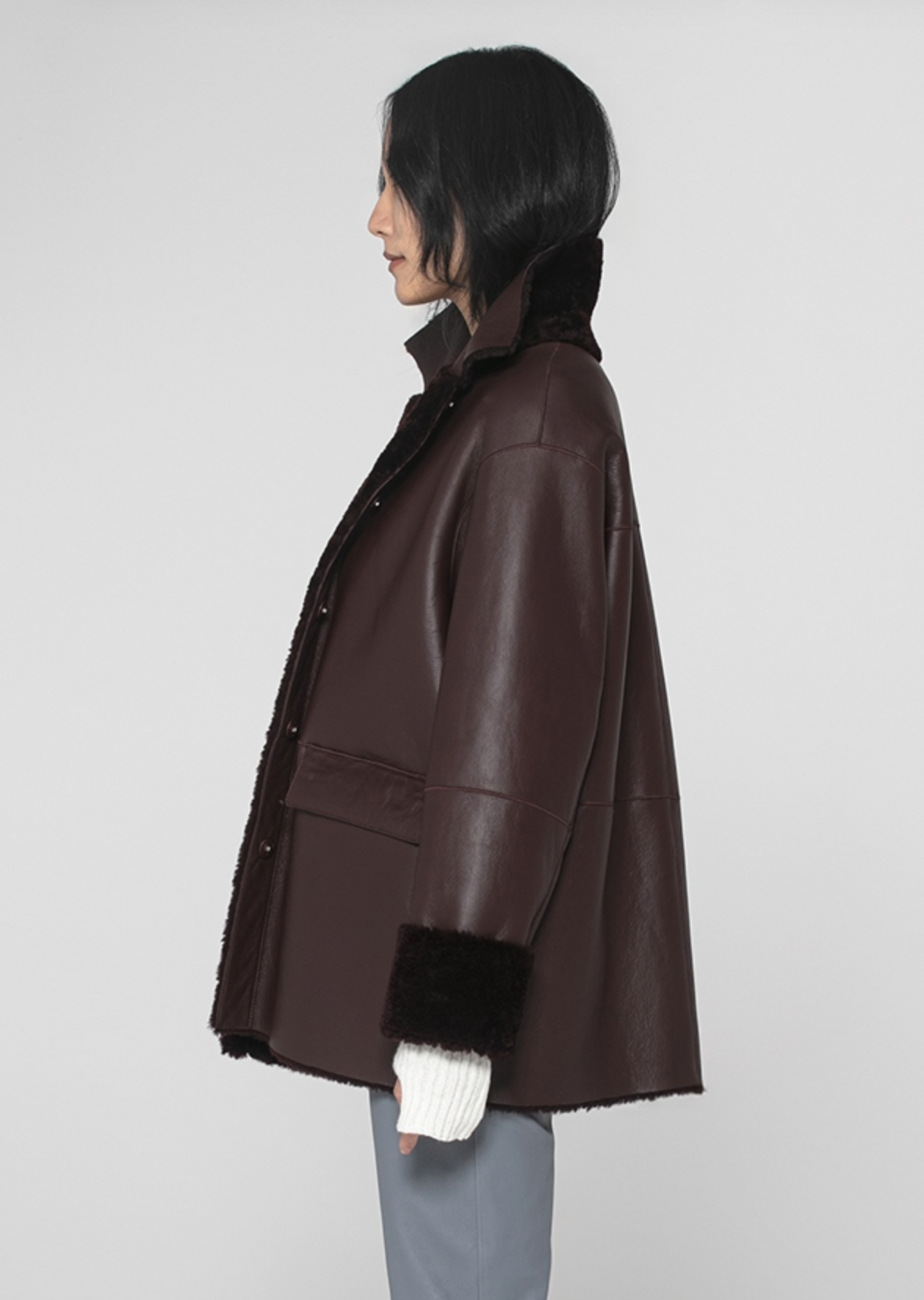 DESA 1972 Reversible Shearling Jacket Roast