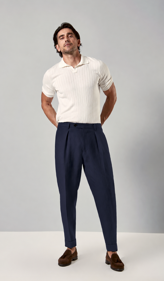 Berwich Chiaia Trouser Navy