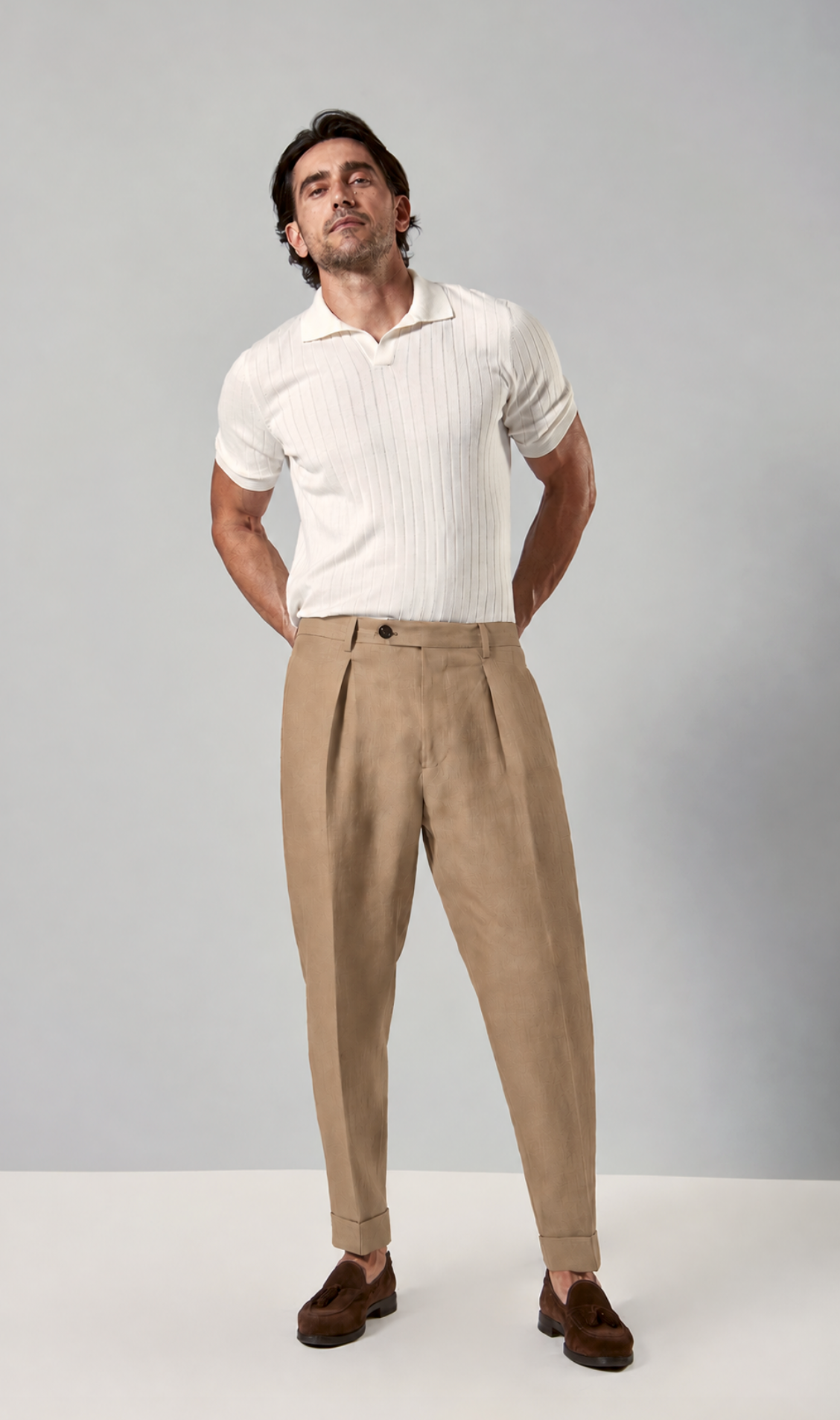 Berwich Chiaia Trouser Beige