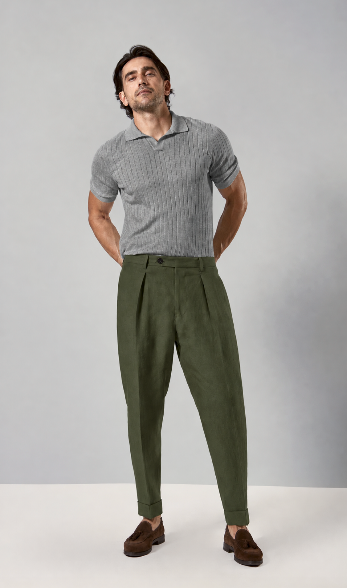 Berwich Chiaia Trouser Army