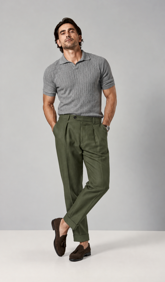 Berwich Chiaia Trouser Army