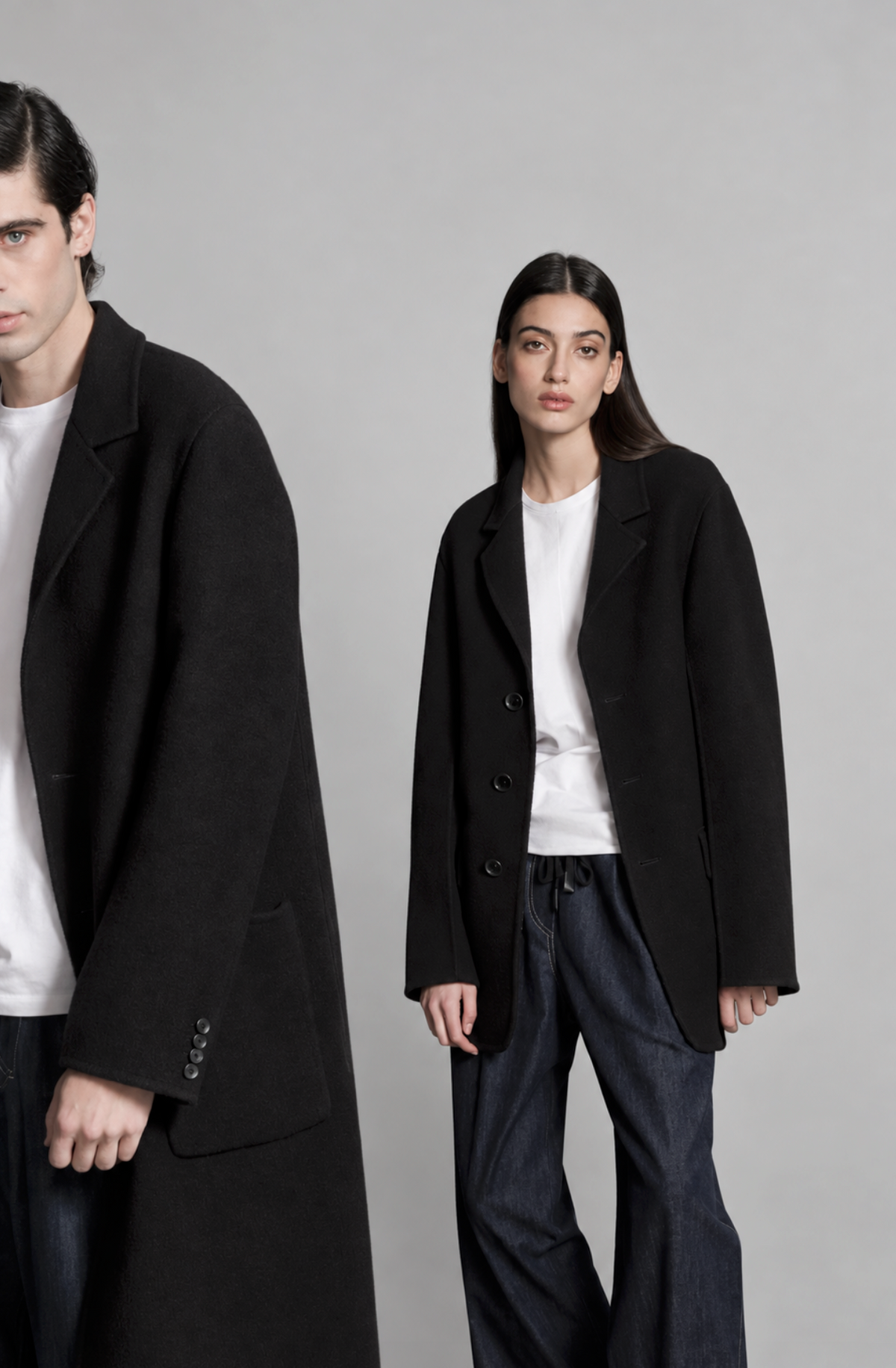 N_8 Double-Faced Blazer Black