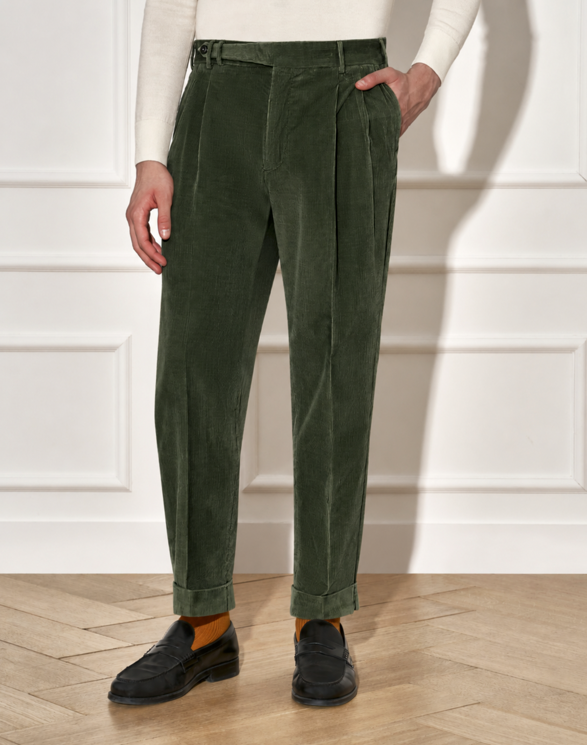 PT Torino Corduroy Trousers Forest