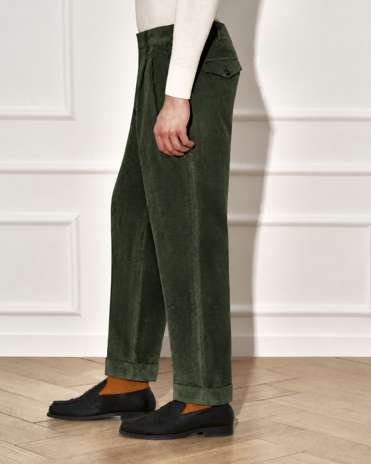 PT Torino Corduroy Trousers Forest