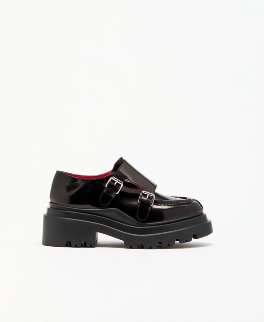 Plan C Loaffer Buckles Black