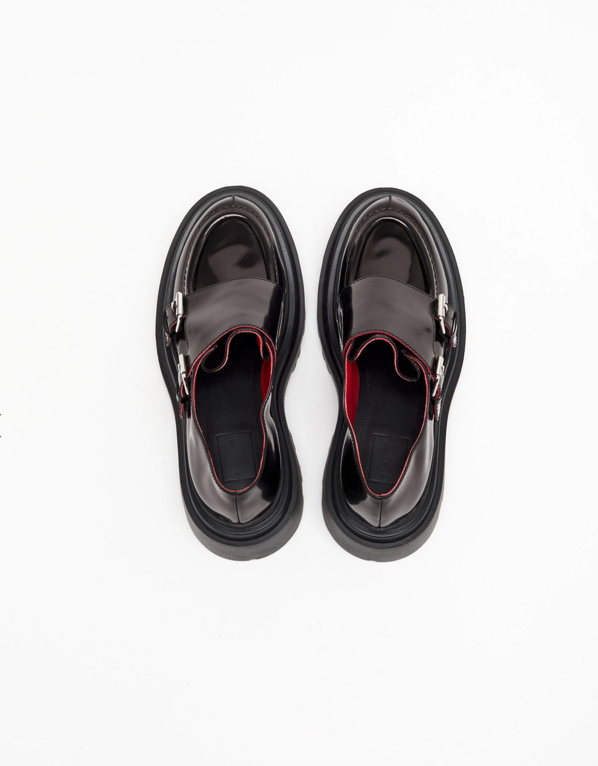 Plan C Loaffer Buckles Black