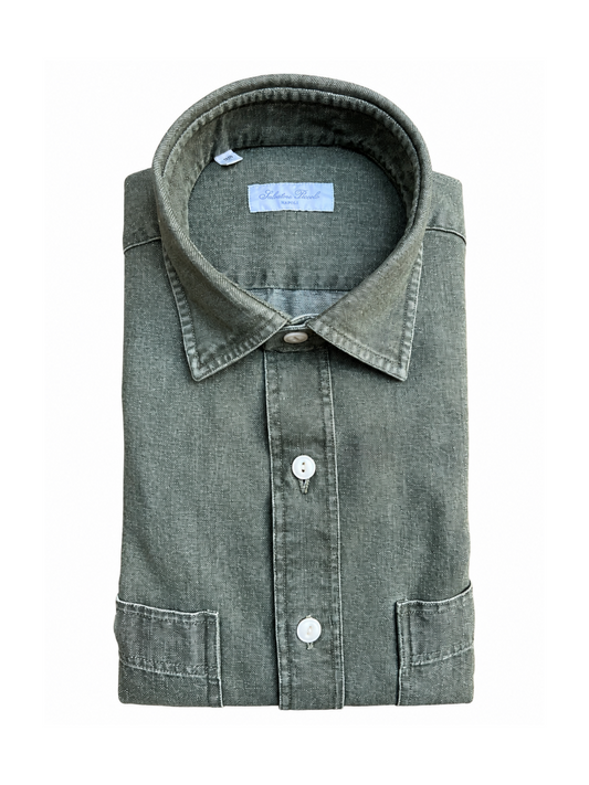 Salvatore Piccolo Green Worker Shirt