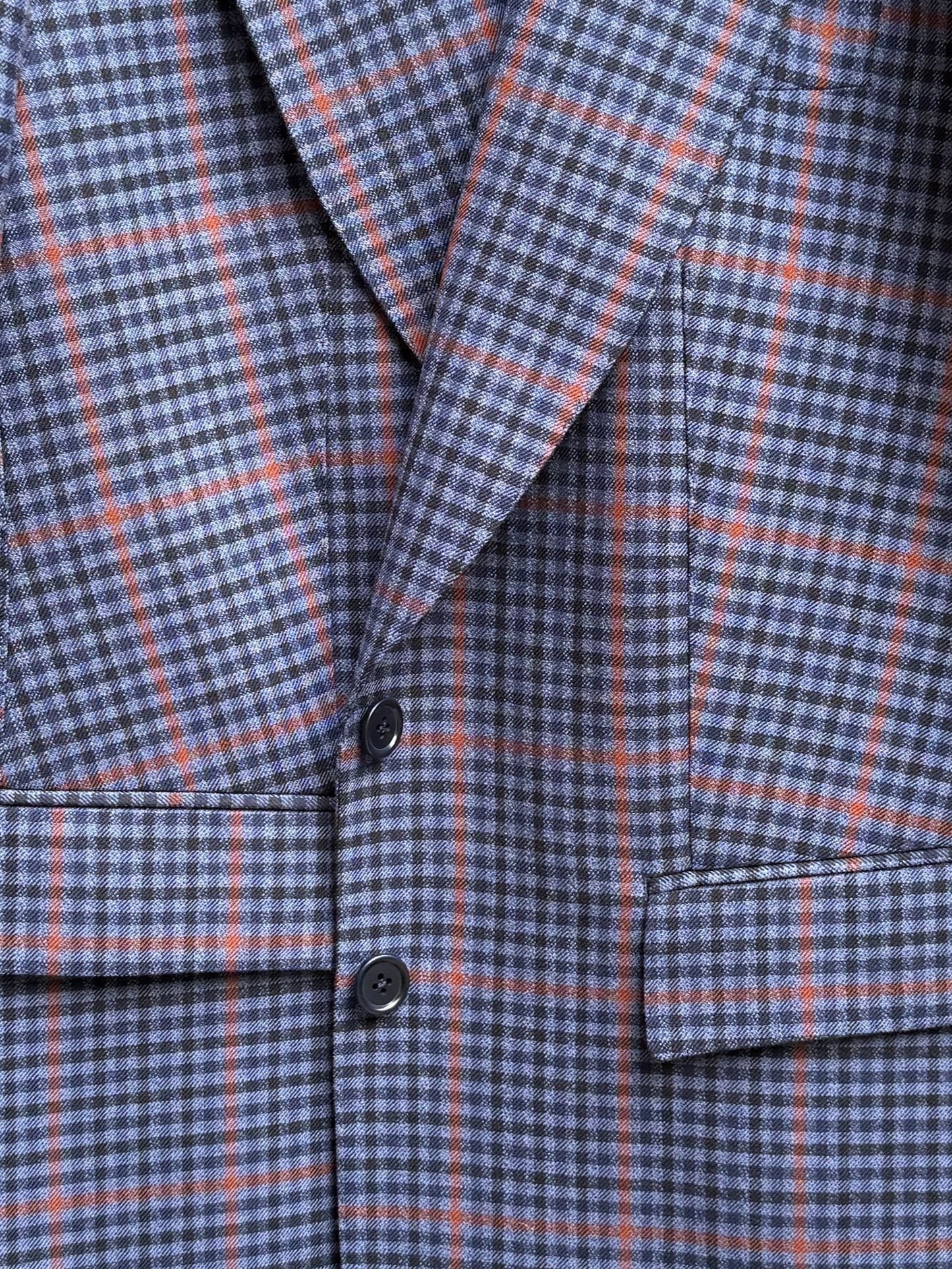 JACKET FATMA NAVY CHECK