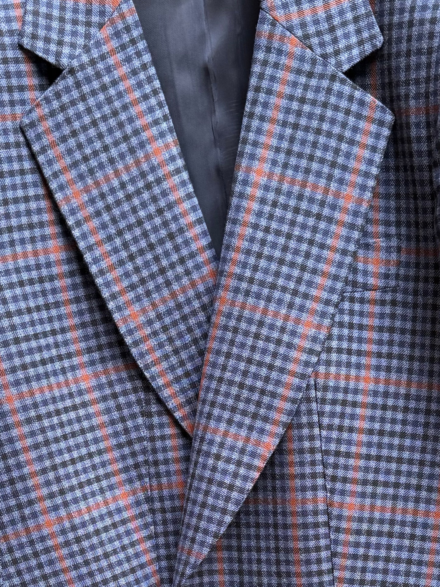 JACKET FATMA NAVY CHECK