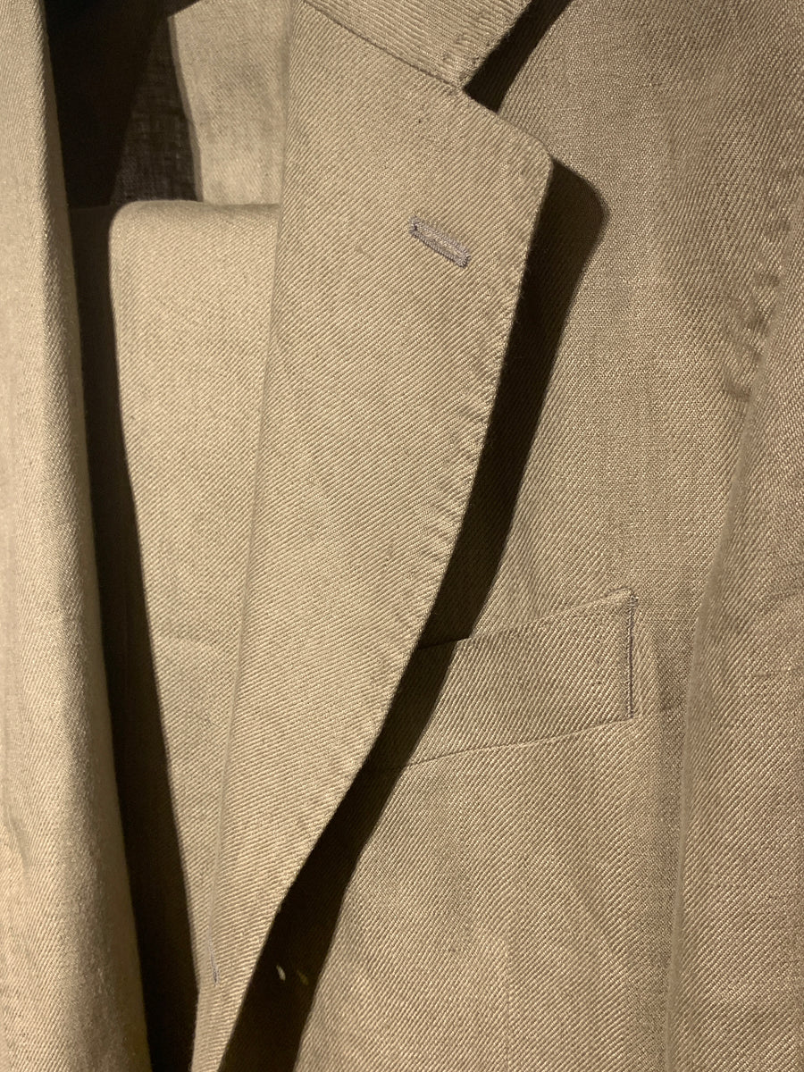 1300.00 Suit Linen Khaki E.FORMICOLA Salvatore Schito