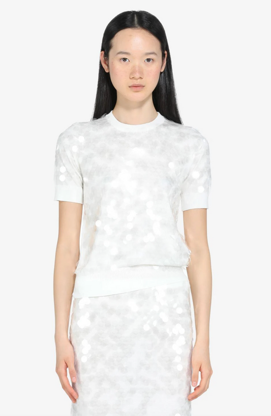 Knit White Sequin N°21 Salvatore Schito