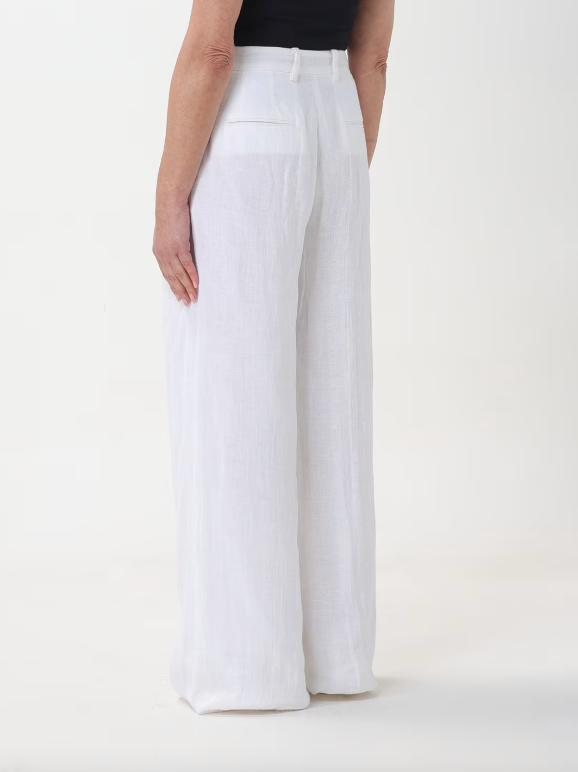 Trouser Linen White N°21 Salvatore Schito