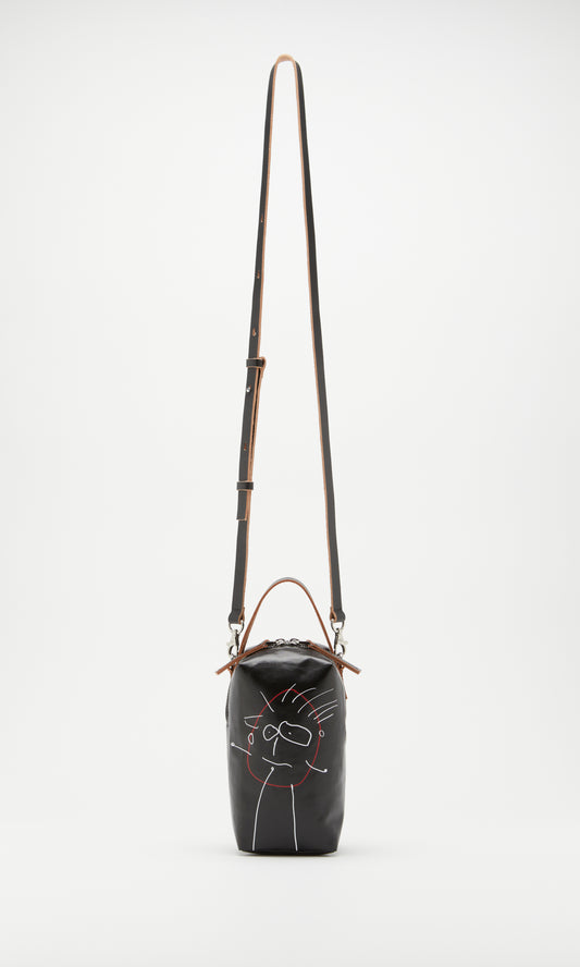 BAG VERTICAL BLACK PRINT