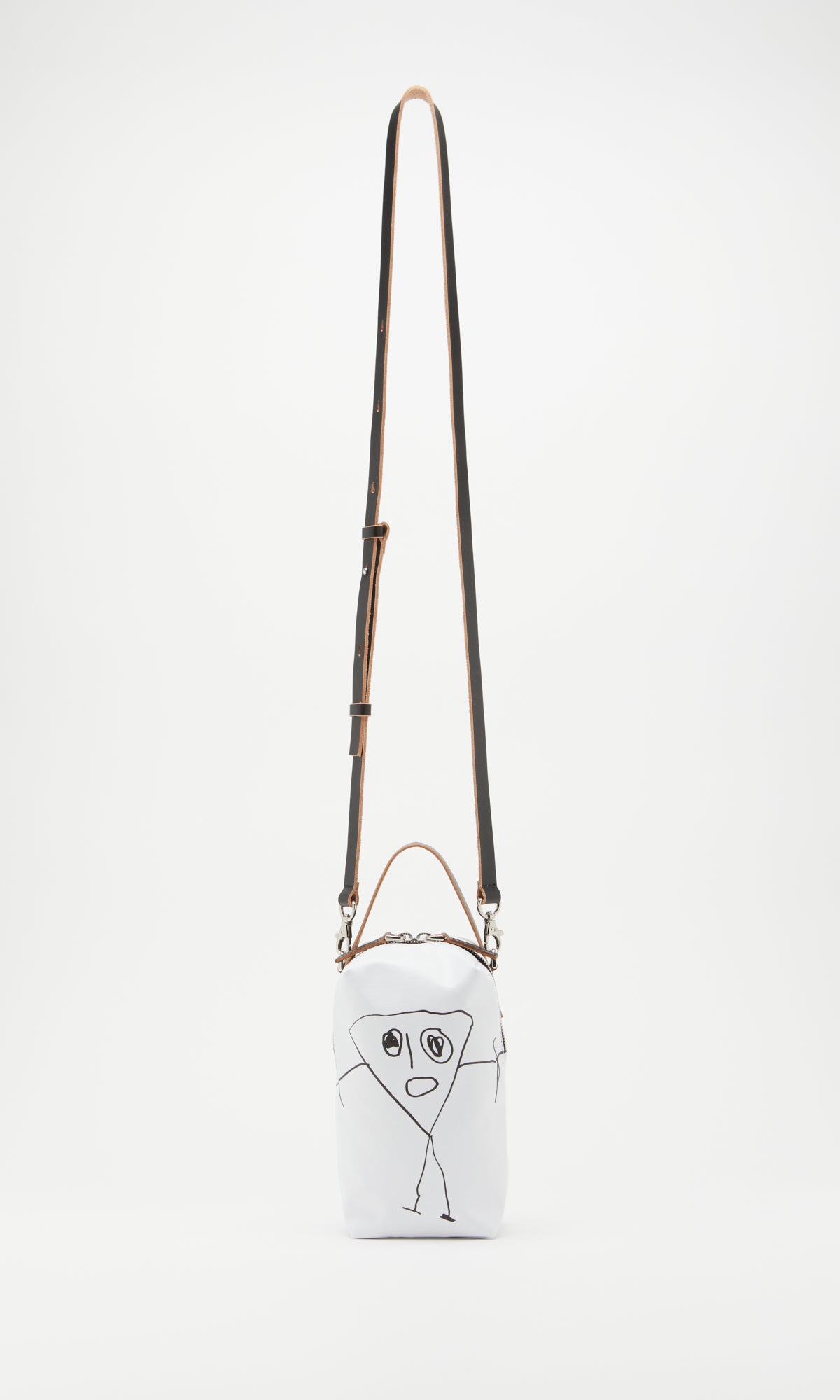 BAG VERTICAL PILI PRINTED WHITE
