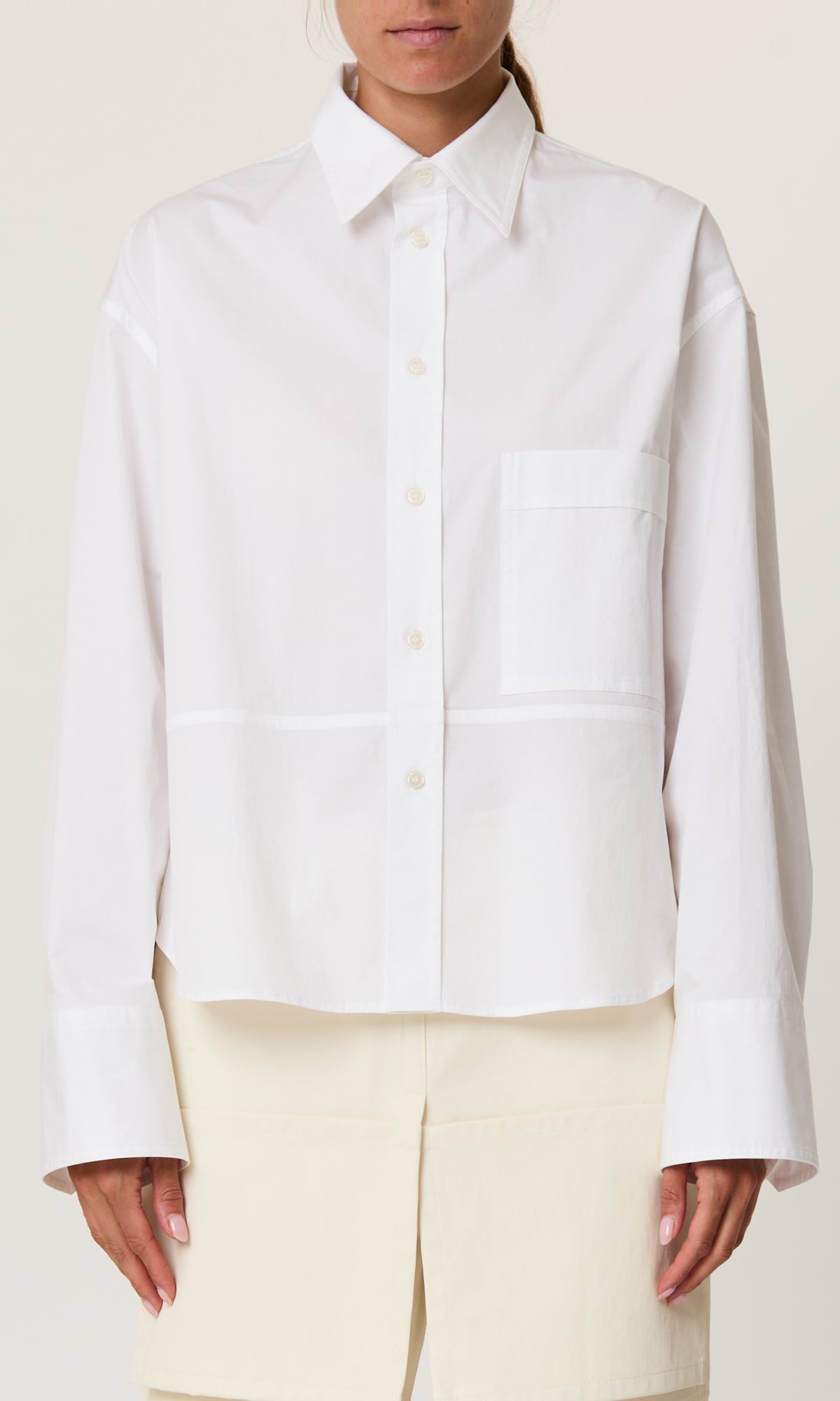 SHIRT L/S BABY WHITE