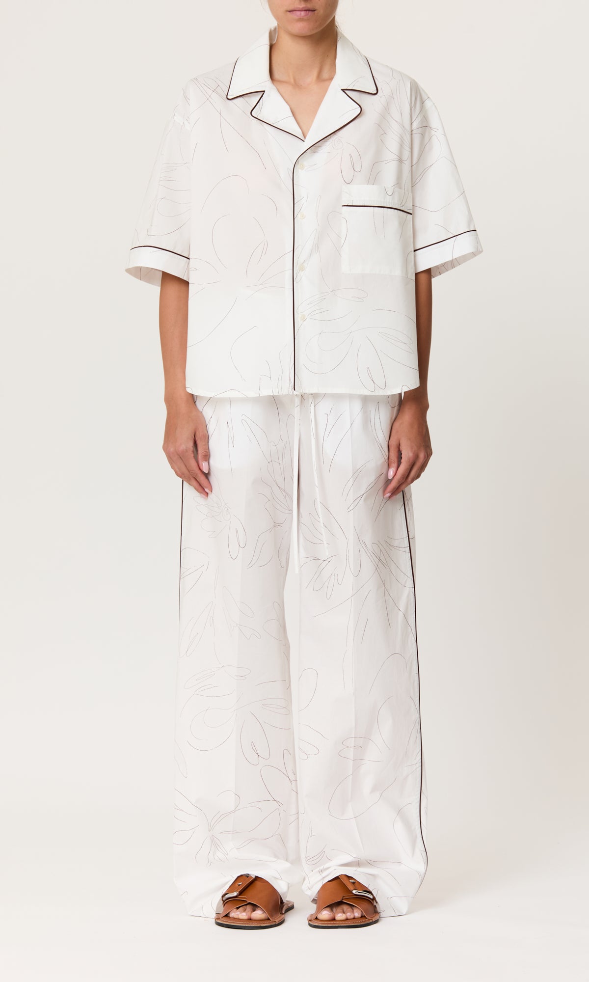 SHIRT S/S BLACK/WHITE