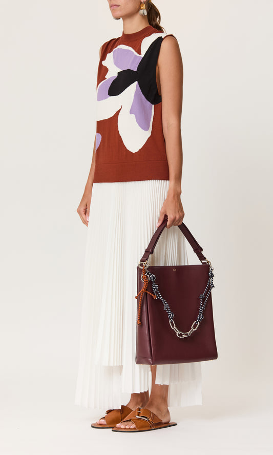 KNITWEAR VEST FLOWER