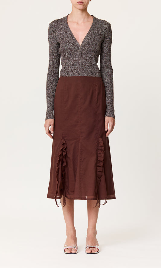 SKIRT BROWN C115
