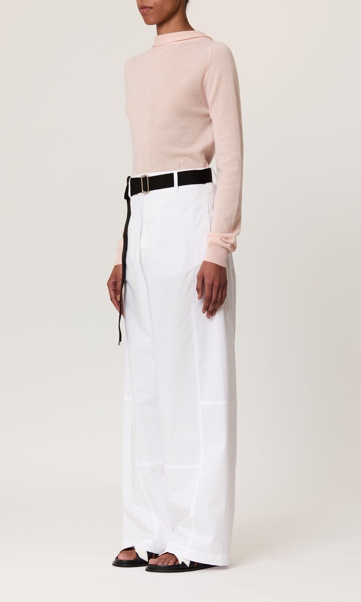TROUSERS WHITE AG02 WITH BELT