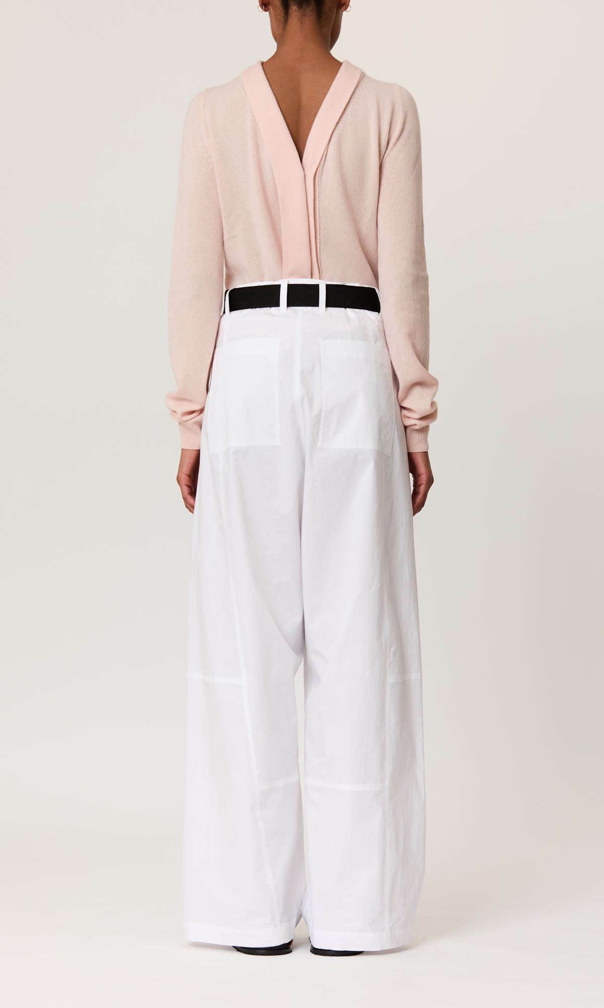 TROUSERS WHITE AG02 WITH BELT